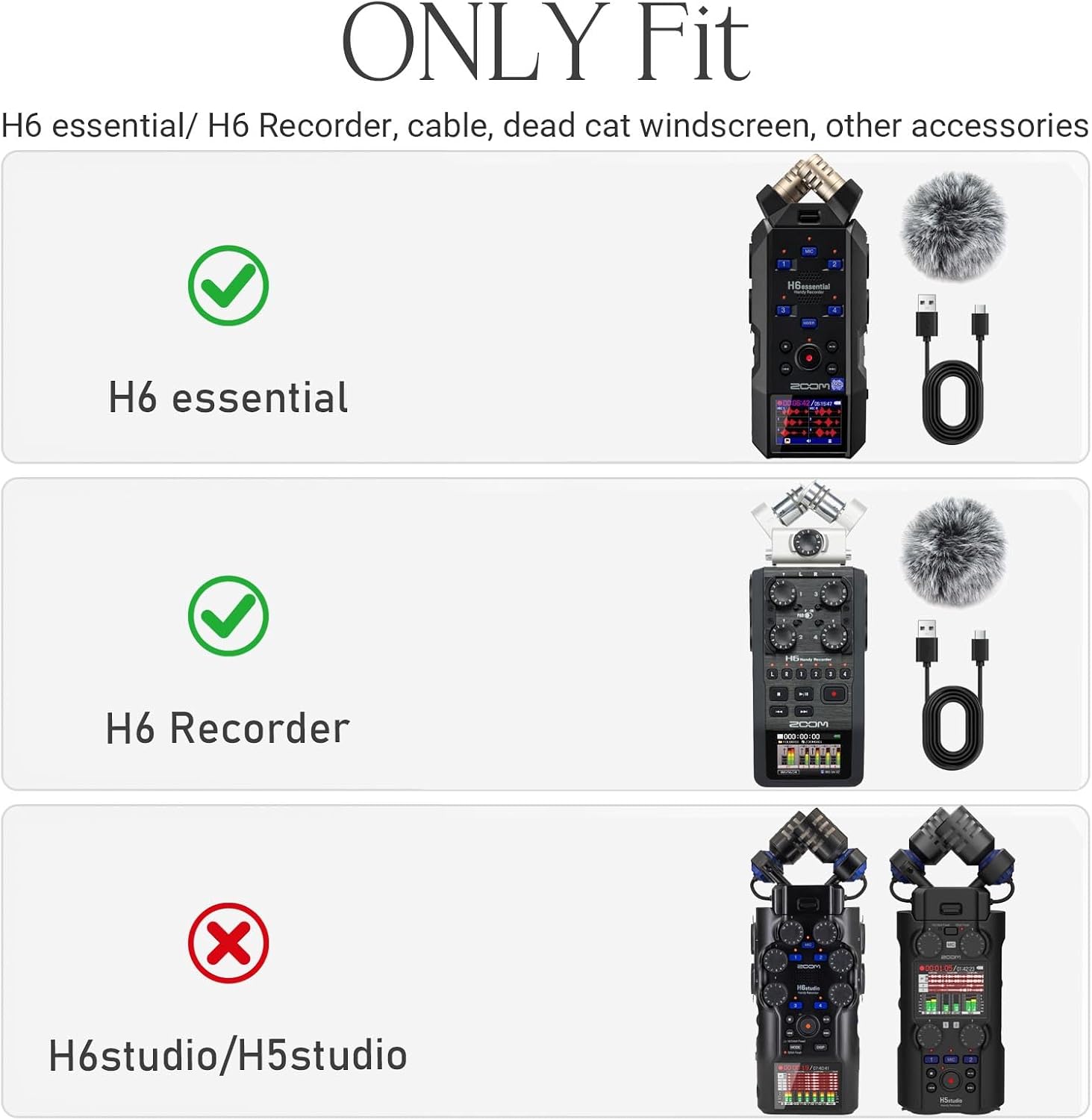 Case for Zoom H6 essential/ H6 Portable Studio Handy Recorder - Hard Protective Travel Carrying Storage Bag (Case Only) image 2