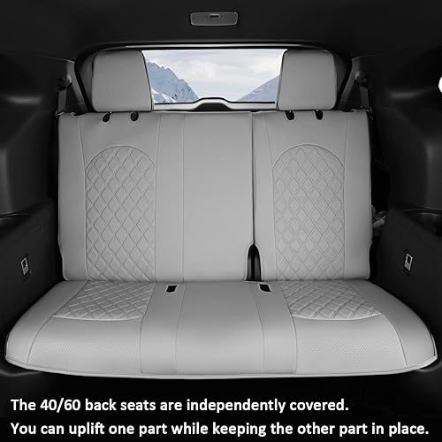 Miniatura 5 de GIANT PANDA Juego completo de fundas de asiento de automóvil personalizadas para Toyota Highlander XLEXSELimitedPlatinumHybrid 2020 2021 2022 2023