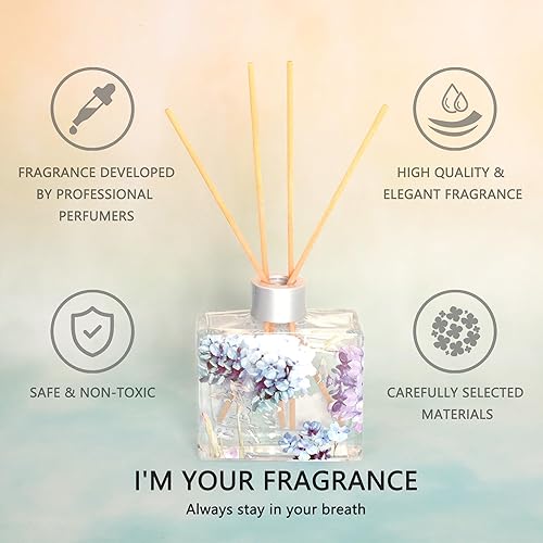 Miniatura 5 de Silverstro Difusor clásico de varillas de aroma a lavanda, 3.4 onzas, 1 unidad, para decoración del hogar, dormitorio, baño