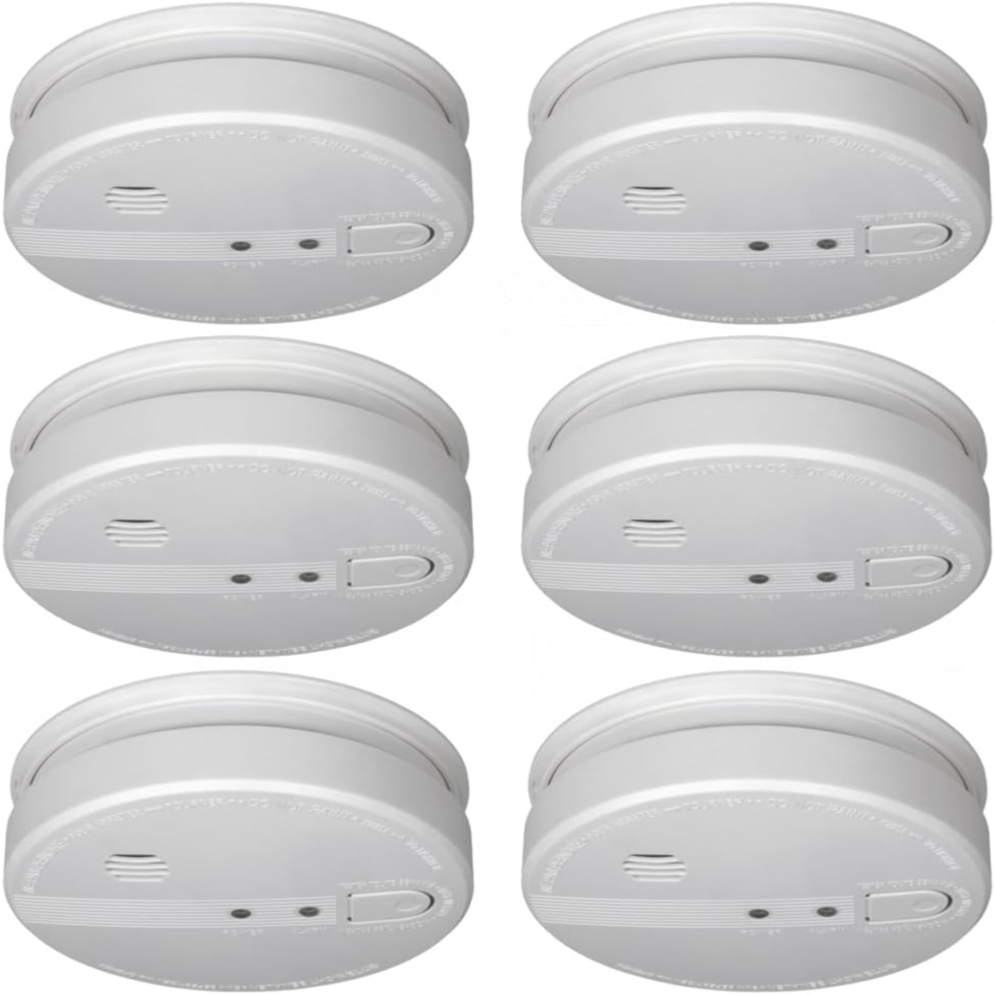 ELRO FS1105P Rauchwarnmelder Set, 230V, vernetzbar mit 5-Jahres Batterie, EN14604 konform, 6er Pack