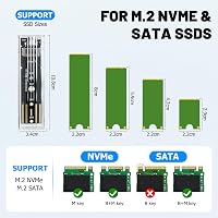 Wvoillty M.2 NVMe SSD Ház USB-C 10Gbps Adapter 2230/2242/2260/2280 PCIe SSD-khez UASP Támogatással Külső Merevlemez Tok 2