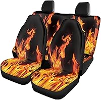 Vista 24 de Fundas de asiento de automóvil con diseño de girasol para SUV, camión, camioneta, caballo azteca, funda de asiento delantero y trasero, accesorios