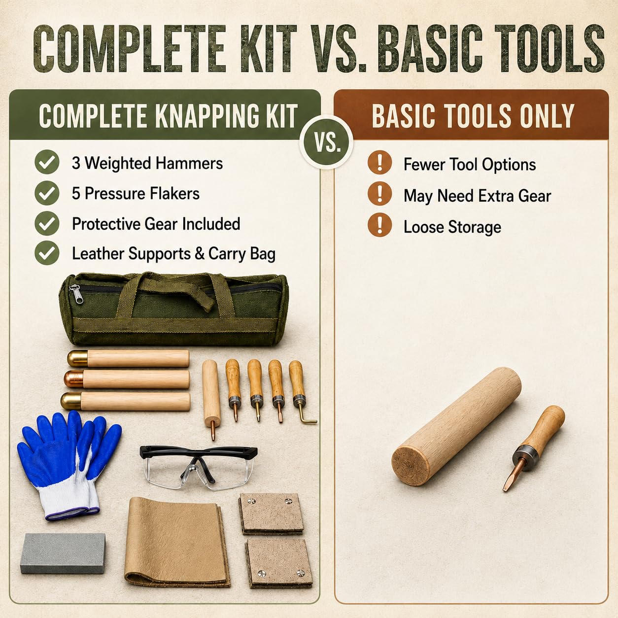 15 Pezzi Kit Selce, Utensili Ossidiana, Principianti Ed Esperti
