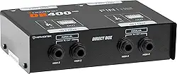 HAYONIK, Direct Box Duplo Estéreo DB400Duo Preto