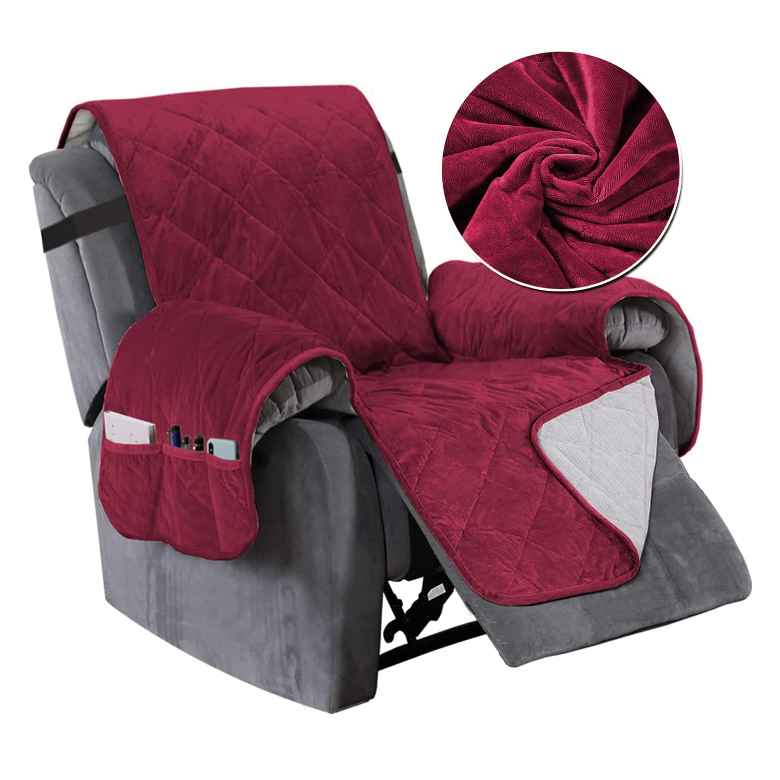 XINEAGE - Fodera per divano futon, in velluto, senza braccioli, altamente elasticizzata, in elastan, antiscivolo, protezione per mobili, con fondo elasticizzato, lavabile in lavatrice (futon, blu