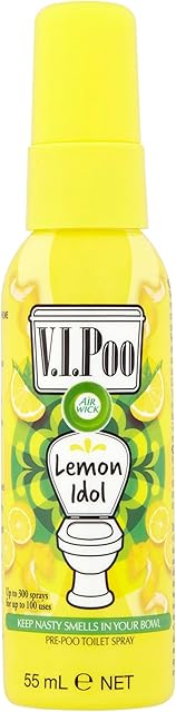 Air Wick V.I.Poo Lemon Idol Pre-Poo Toilet Spray, 55 ml