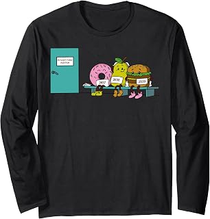 Funny In-Flight Food Audition Hilarious Foodie Humor Long Sleeve T-Shirt