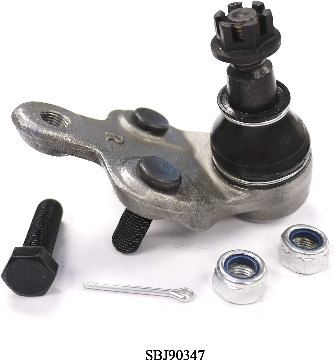 Front Right (Passenger Side) Lower Ball Joint Compatible with Lexus & Toyota Model ES300 & RX330 & RX350 & RX400h & Camry & Highlander & Sienna & Solara (Replacement# 4333009160, K90347) - SBJ90347