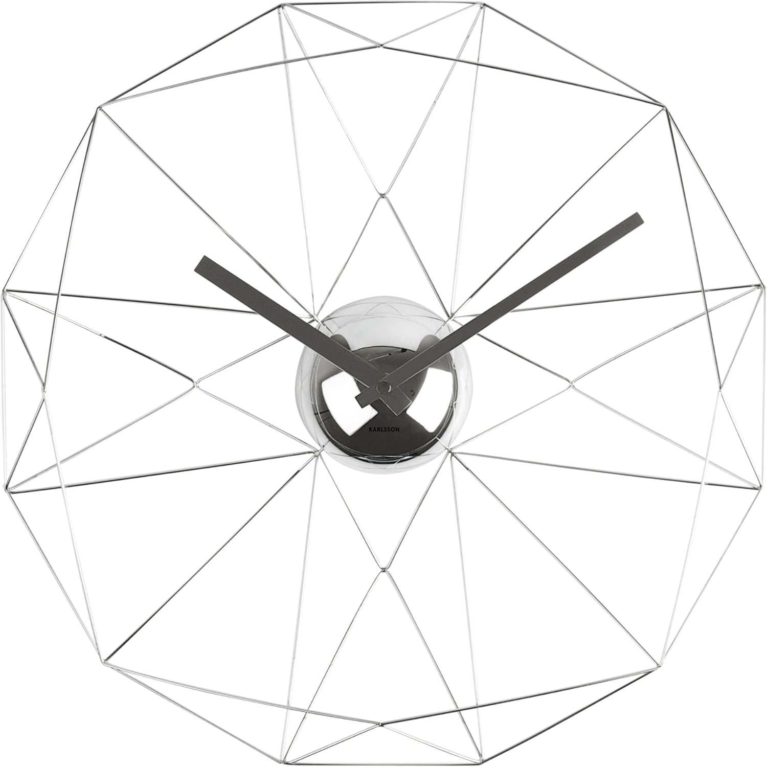 Present Time Karlsson Diamond  Wall Clock Home & Kitchen