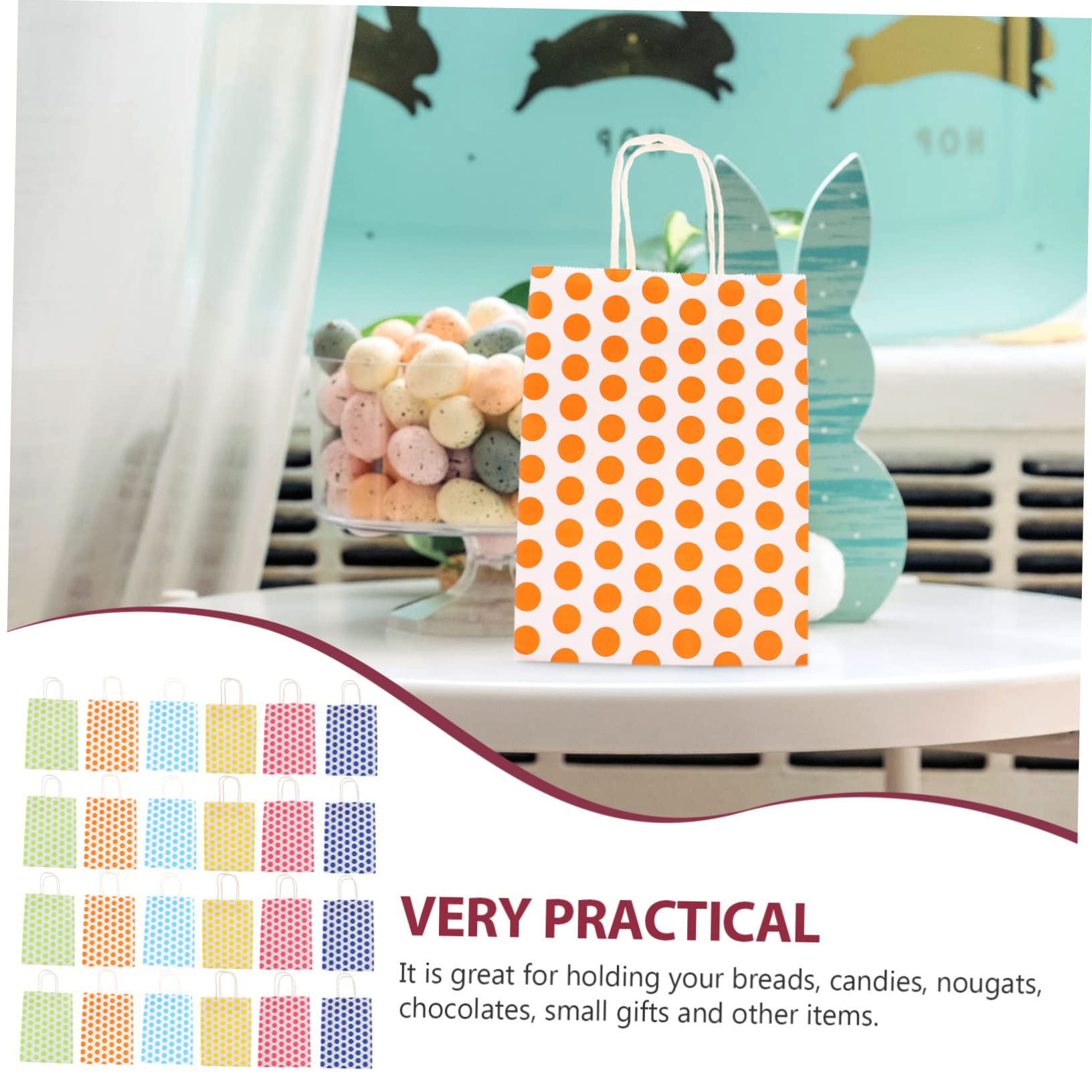 COLLBATH Lot de Sachets en Papier Kraft de Taille Moyenne pour de Bonbons pour Fête Fête