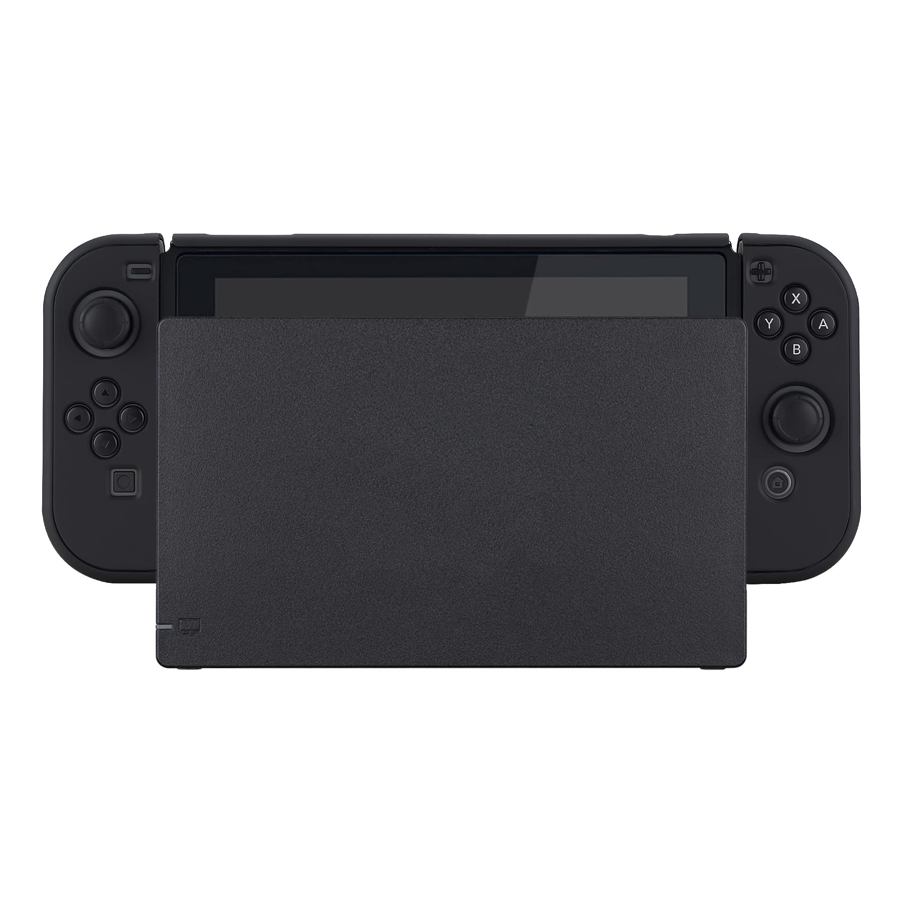 eXtremeRate PlayVital Cover Custodia Protettiva per Nintendo Switch, Copertura Rigida Case Separabile Accessori per Joycon Controller Console, Nero