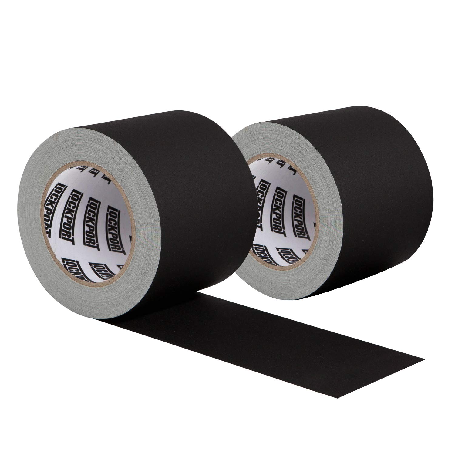 4 Inch Black Gaffers Tape - 2 Pack - 30 Yards per Roll Wide Gaff Tape - No Residue, Non Reflective Matte Cloth - Easy to Tear for Stage Sets, Photography, Filming, and Production Equipment : Industrial & Scientific