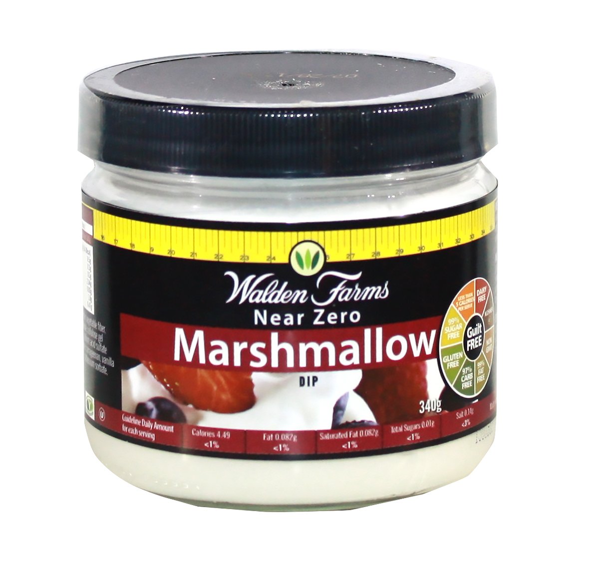 (EXP MAY 16/2033) Walden Farms Marshmallow Dipping 12 oz Jar (Pack of 6) Smooth & Creamy | Vegan, Paleo and Keto Friendly | 0g Net Carbs | Perfect for Fruit Platters | Ice Cream| Parfait | Smoothies | Crackers and More