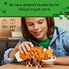 مجموعة صنع ألعاب LEGO Minecraft Fox الإبداعية المزخرفة بأرجل متحركة ورقبة قابلة للتدوير ورأس قابل للتعديل للأطفال الذين تتراوح أعمارهم بين 21588-10 سنوات فما فوق، فكرة هدية (497 قطعة)