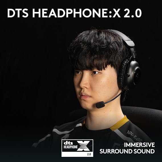 Logitech G PRO X 2 LIGHTSPEED Wireless Gaming Headset (Black) | Detachable Boom Mic, 50mm Graphene Drivers, DTS:X Headphone 2.0 7.1 Surround, Bluetooth/USB/3.5mm Aux, PC/PS5/PS4/Switch