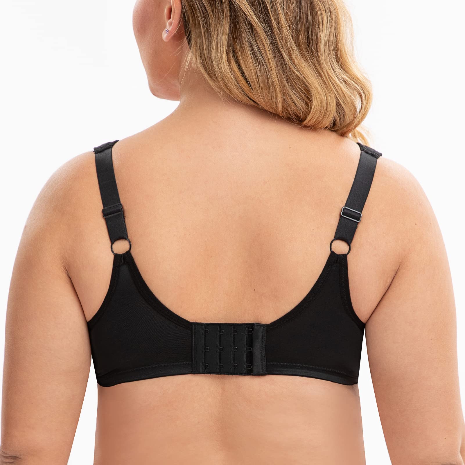 Soutien-Gorge Femme Grande Taille avec Armatures Minimiseur Sexy Dentelle