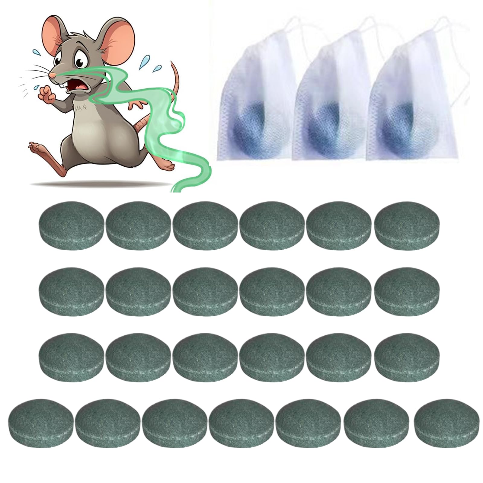 Rat Repellent,26pcs Peppermint Oil Rat Repellent,Mouse Repellent,Mouse Repellent Outdoor,Mice Repellent Pellets,Mice Repellent Balls,Effective Repellent Mice,Rats,Mosquitoes,Spiders