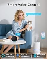 Vista 4 de DAYBETTER Enchufe inteligente Max 15A/1800W, compatible con Alexa y Google Home, no requiere concentrador, configuración Bluetooth y WiFi de 2.4
