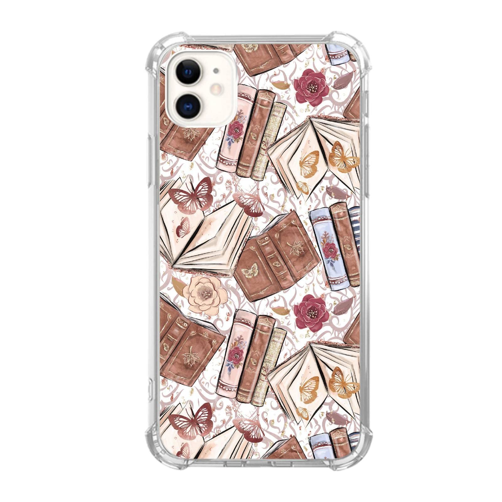 Amazon.com: Joktruay Aesthetic Butterfly Book Phone Case Compatible with  iPhone 12/iPhone 12 Pro, Vintage Brown Book Trendy Cool Girl Boy Case for  iPhone 12/iPhone 12 Pro, Silicone Shockproof TPU Bumper Case :