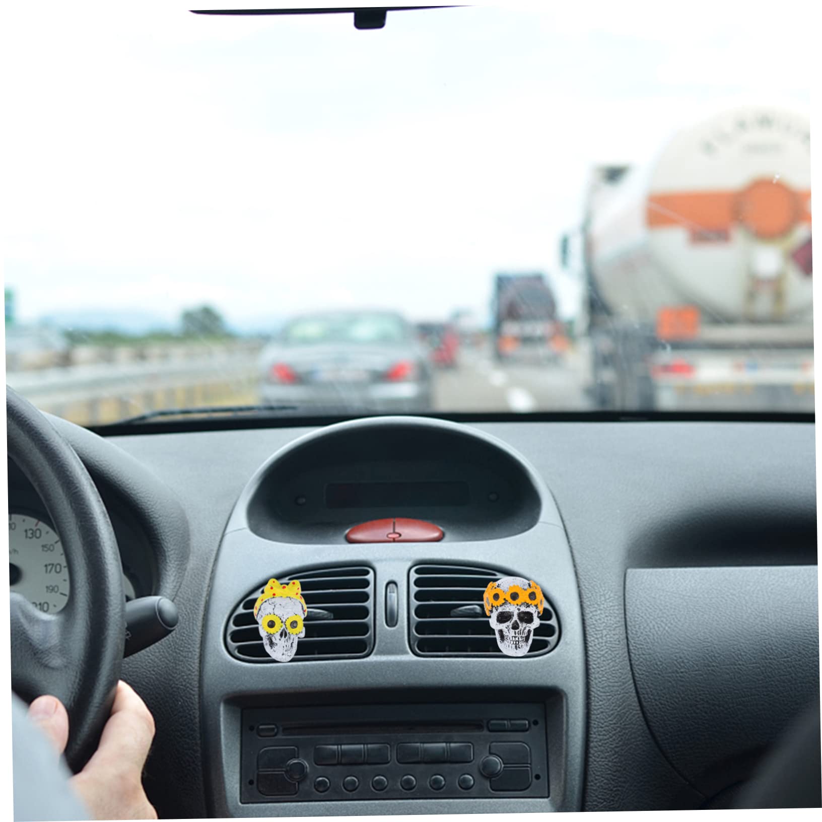 Amosfun 6sätze Ghost Head Aromatherapy Clip Set Für Auto Diffuser Für Luftauslass Innenraum Dekoration Und Duftspender Für Auto Büro Und Mehr