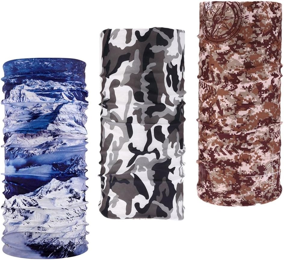 Unisex Seamless Bandanas Multi-Purpose Balaclava Headband Scarf for Outdoor, Sports, Dust Protection