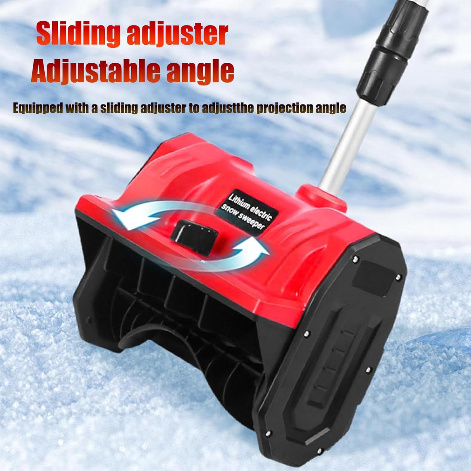 Kit Pala da Neve elettrica Senza Fili da 20 V, spazzaneve Elettrico da 11", con 2 batterie da 4,0 Ah e Caricabatterie rapido, con Display Digitale Blue