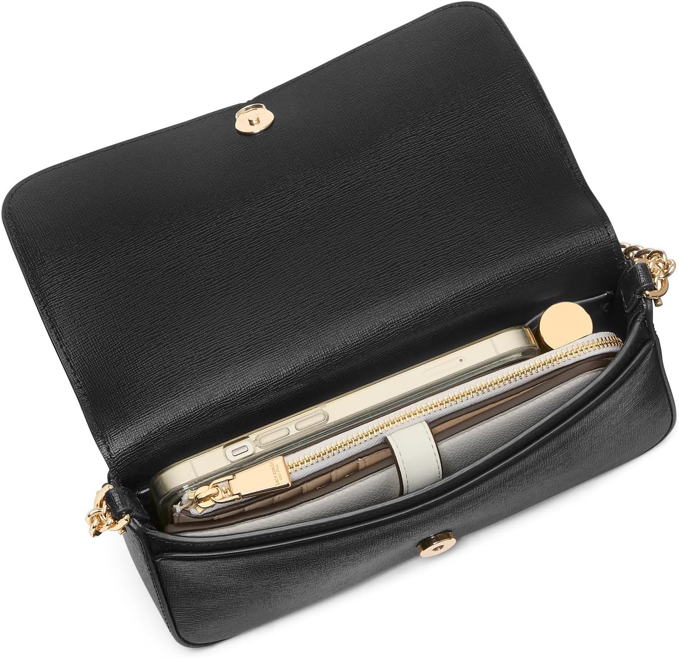 kate spade new york Serena Saffiano Leather Flap Chain Wallet - Image 4