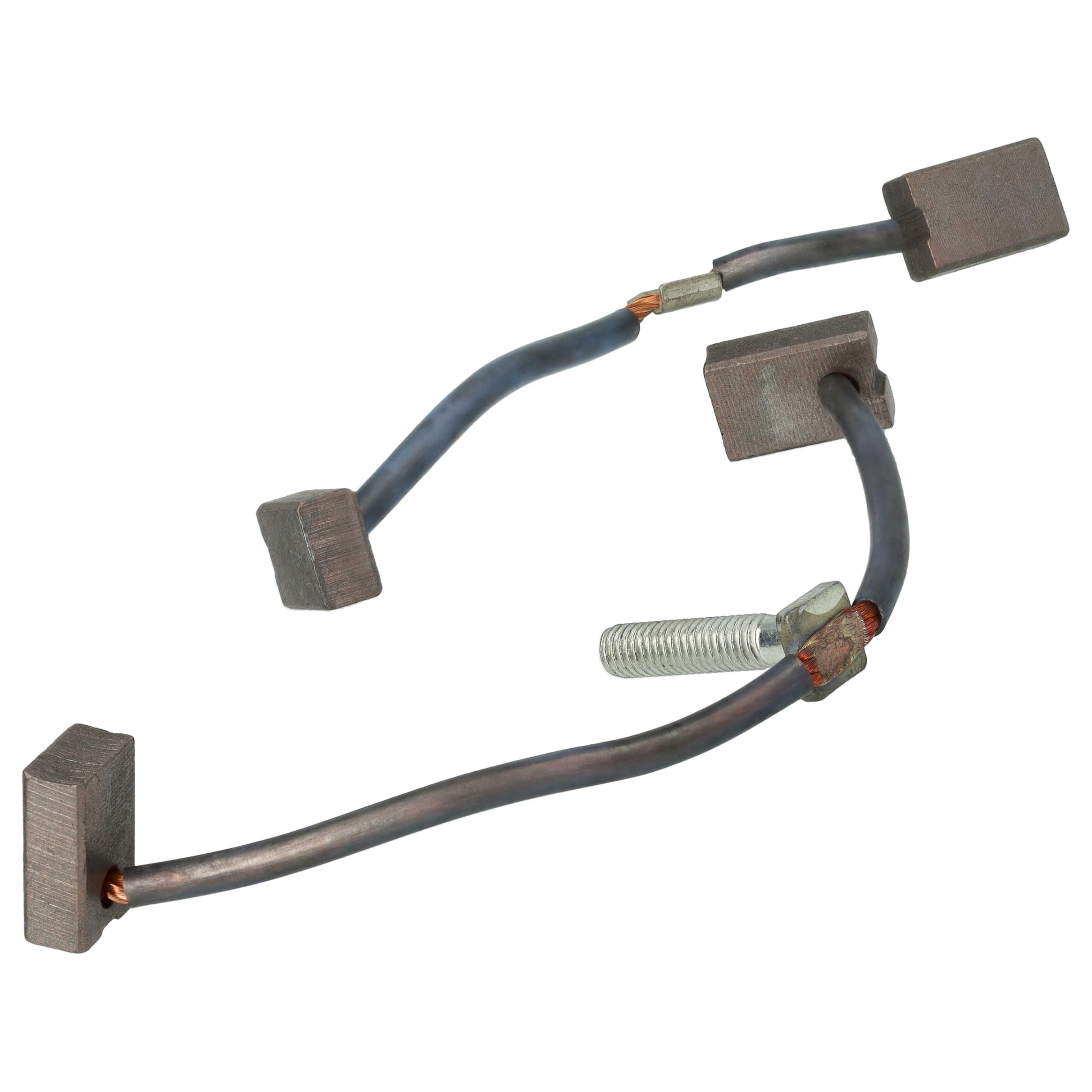 vhbw 4x Spazzola di carbone 19 x 12,45 x 7 mm compatibile con Zepro sponda idraulica