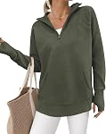 BTFBM Sweaters pour les femmes vêtements de printemps 2026 Pull Zip Quartier de poche V Col manches longues Trendy Sweater