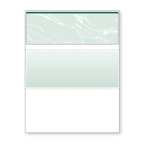 DocuGard Green Marble Top Check, 8.5 x 11 Inches, 24