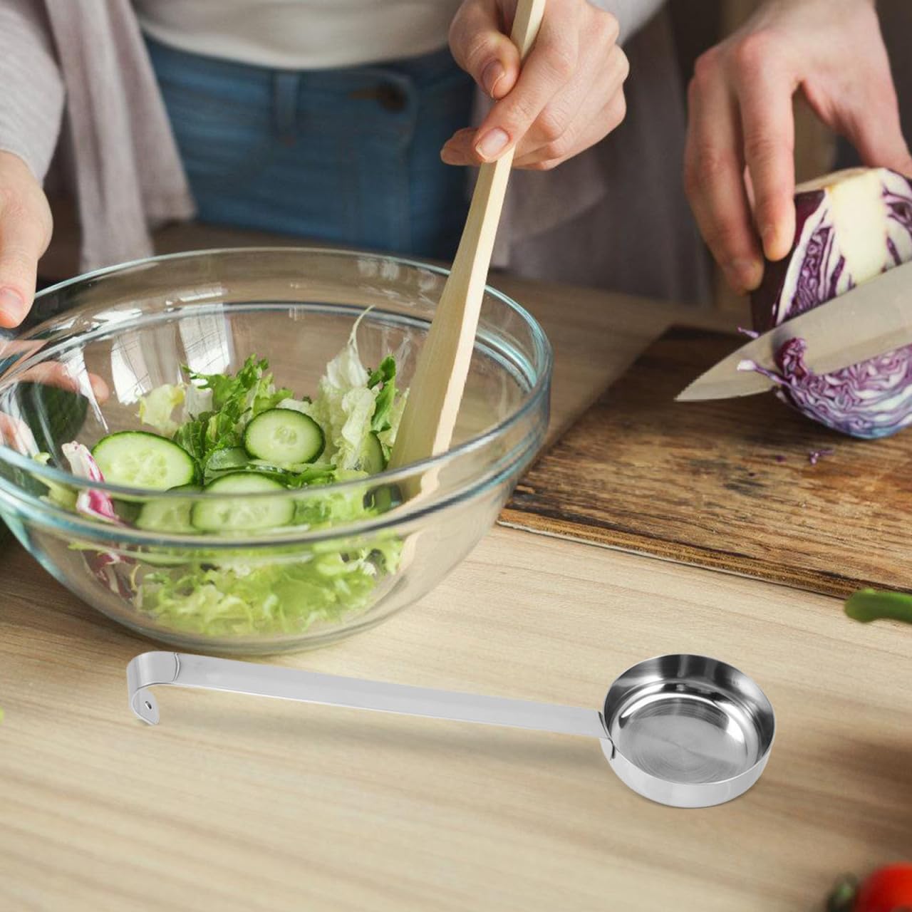 BESTOYARD Cucchiaio per salsa pizza cafe intencion cafing dish pizza accessori mestolo mestolo per salsa pizza chai cucchiaio cucina spalmabile salsa cucchiaio in metallo acciaio inox argento