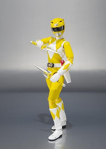 Miniatura 3 de Bandai Tamashii Nations S.H.Figuarts Yellow Ranger "Mighty Morphin Power Rangers" Figura de acción