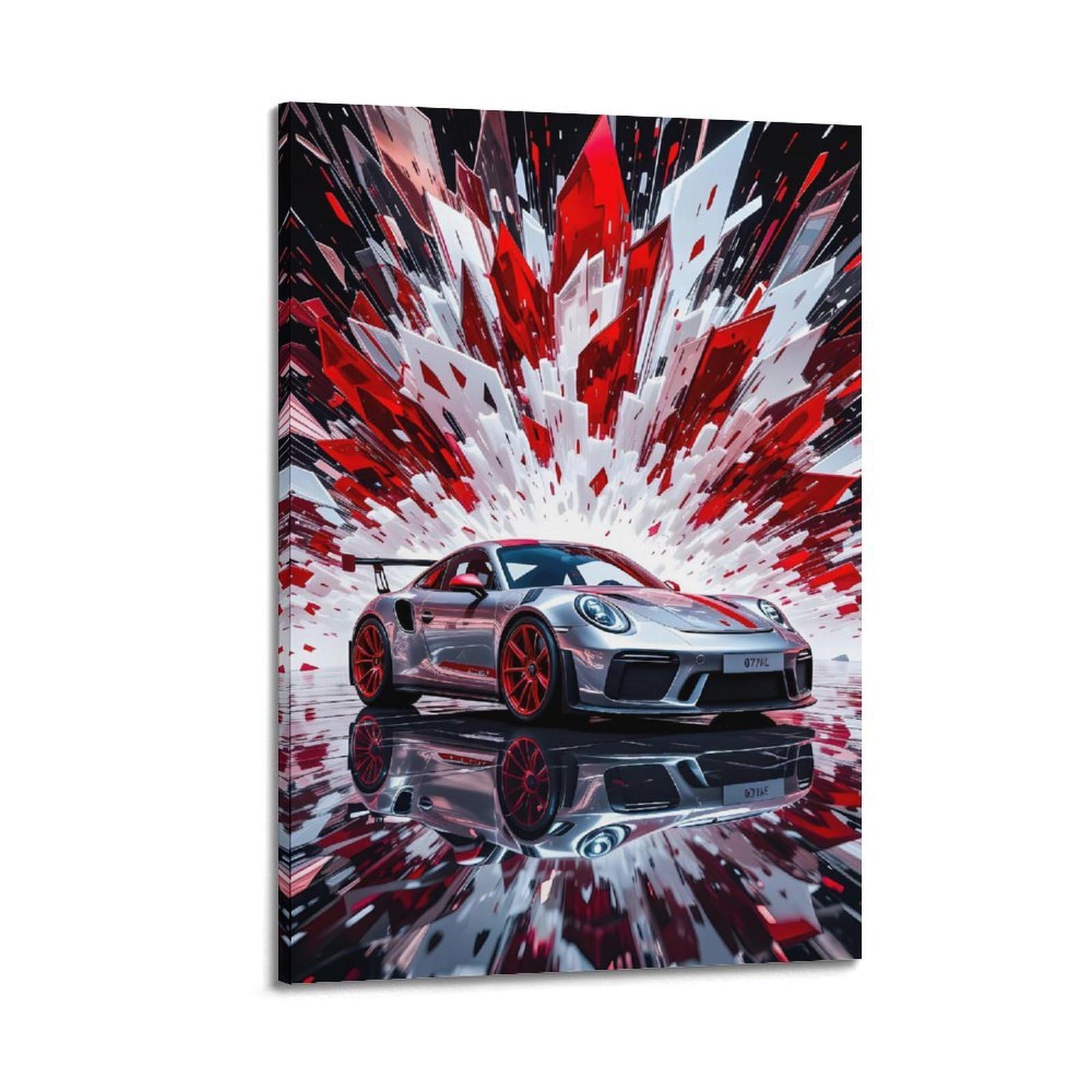 OKAHYS 991.2 911 GT2 RS Racing Supercar Poster Decorative Painting Canvas Wall Artworks Picture 20x30inch(50x75cm)