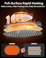 Vista 5 de Tapete de calentamiento para alimentos con almohadilla resistente al calor (24 x 15 pulgadas), tapete de calentamiento de alimentos para encimera