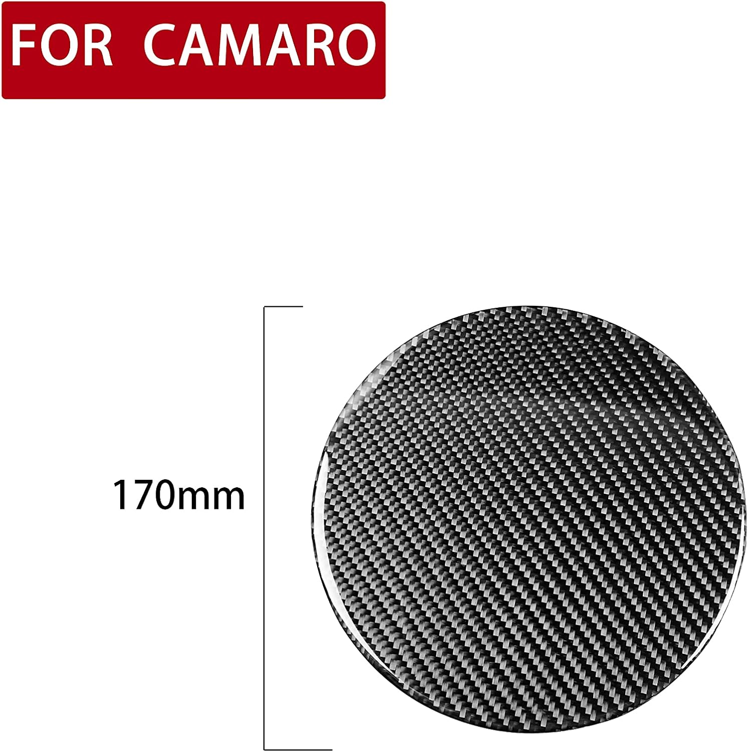 Carbon Fiber Gas Oil Fuel Tank Cap Cover Trim Fit for Chevrolet Camaro 2010-2015