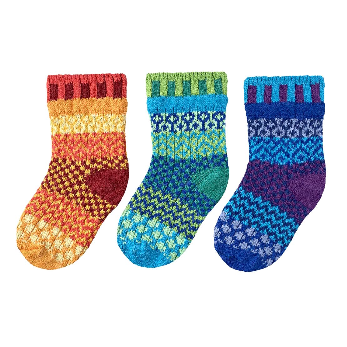 Colourful Novelty Kids Socks 1 Pair + 1 Spare Mismatched Socks for Babies Kids