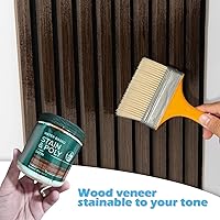 Vista 7 de Art3d Paquete de 2 paneles acústicos de madera de 108" x 12" para pared, paneles de listones de madera insonorizados para pared y techo, paneles