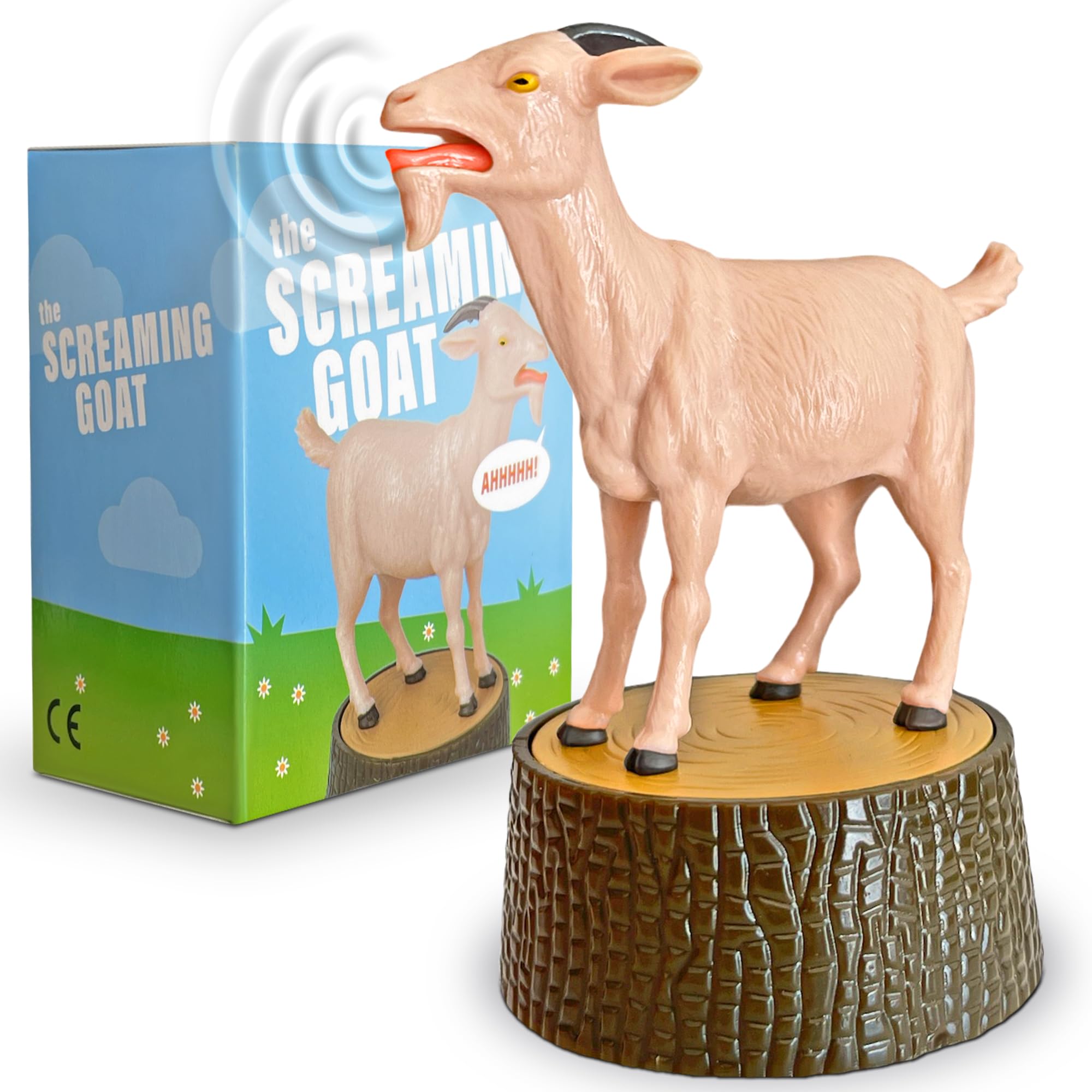 Buy Screaming Goat Figure Meme Desk Toy Figurine with Button Makes