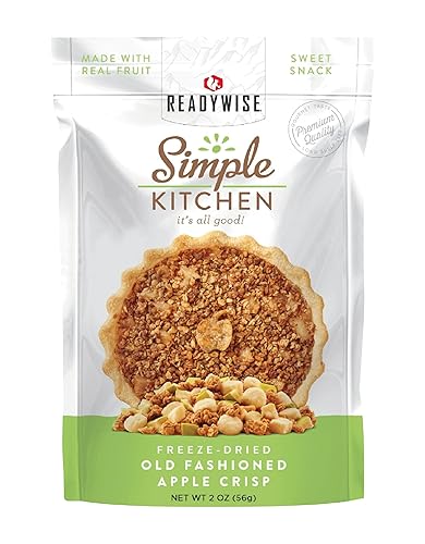 ReadyWise Simple Kitchen - Manzana crujiente liofilizada antigua, sin lácteos, 1 bolsa