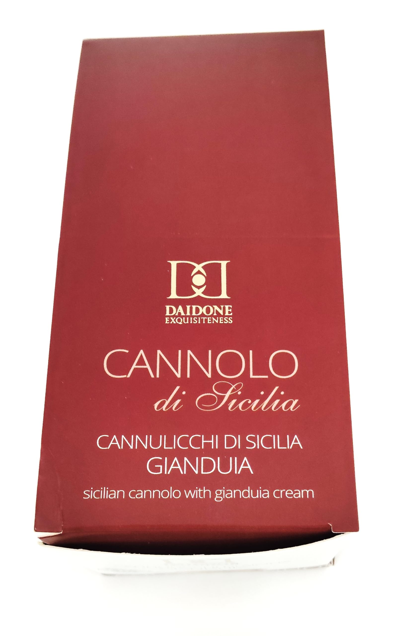 18 Cannoli Nougatcreme aus Sizilien einzelverpackt, bestehent aus einer Mandelkrokantrolle gefüllt mit einer feinen Nougatcreme, ca. 675 g
