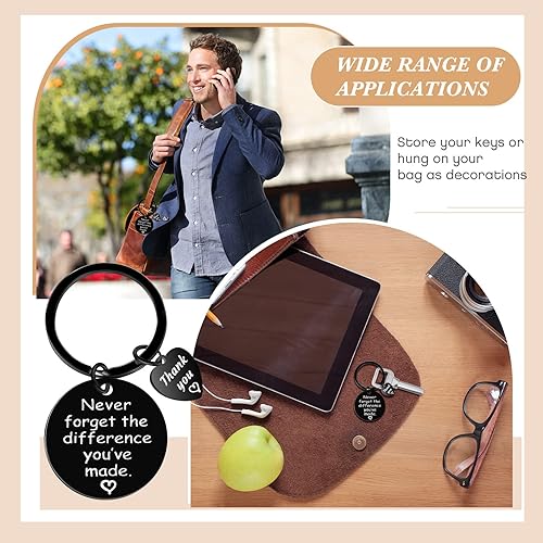 Miniatura 5 de Yinkin 36 piezas de regalo de agradecimiento a los empleados para compañeros de trabajo, regalos de agradecimiento, llavero a granel con bolsas y