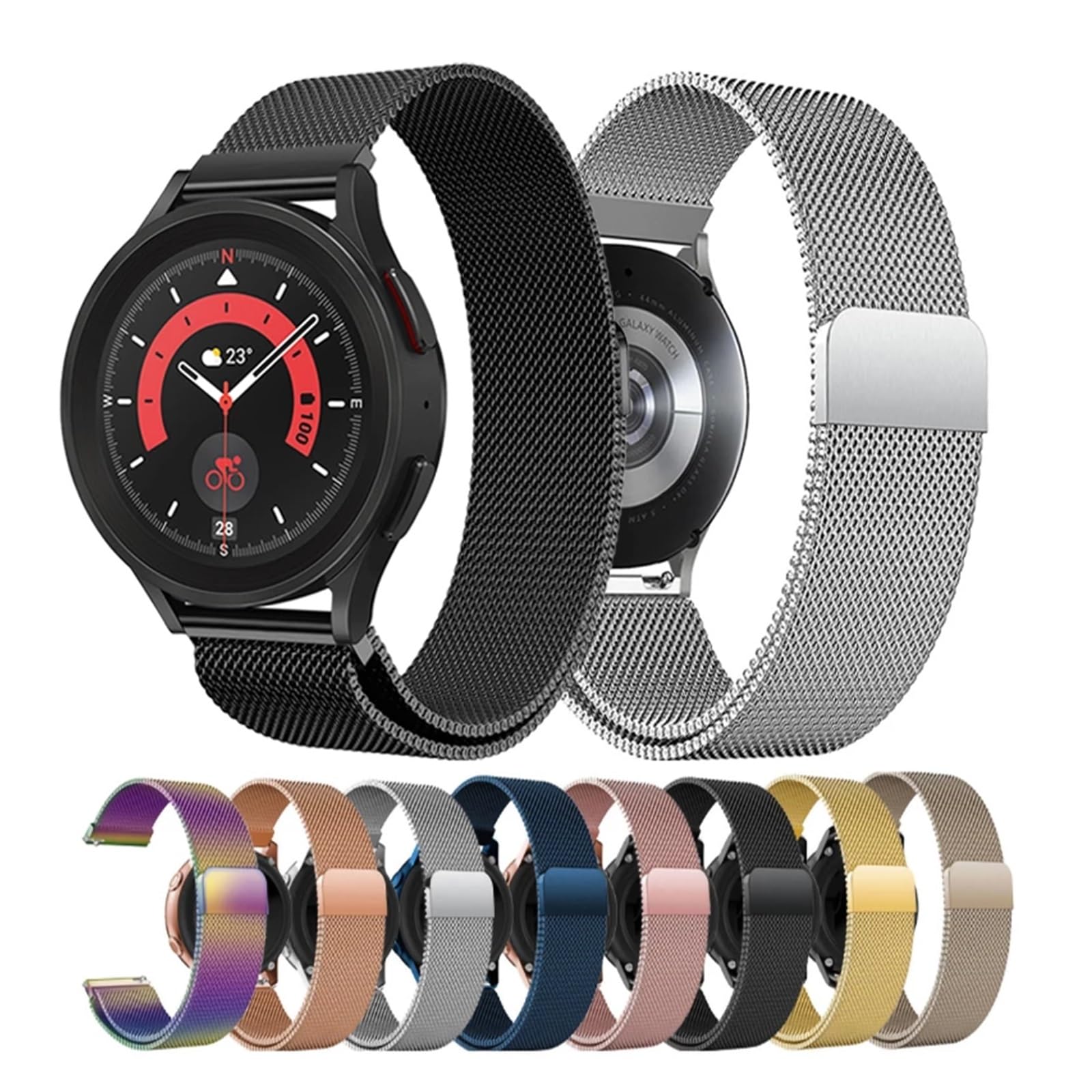 Sangle pour 5/4 44 mm 40 mm / 5 Pro / 4/2 20 mm / 22 mm Bracelet GT 2 / 2E / 3/4/5 Pro WatchBands