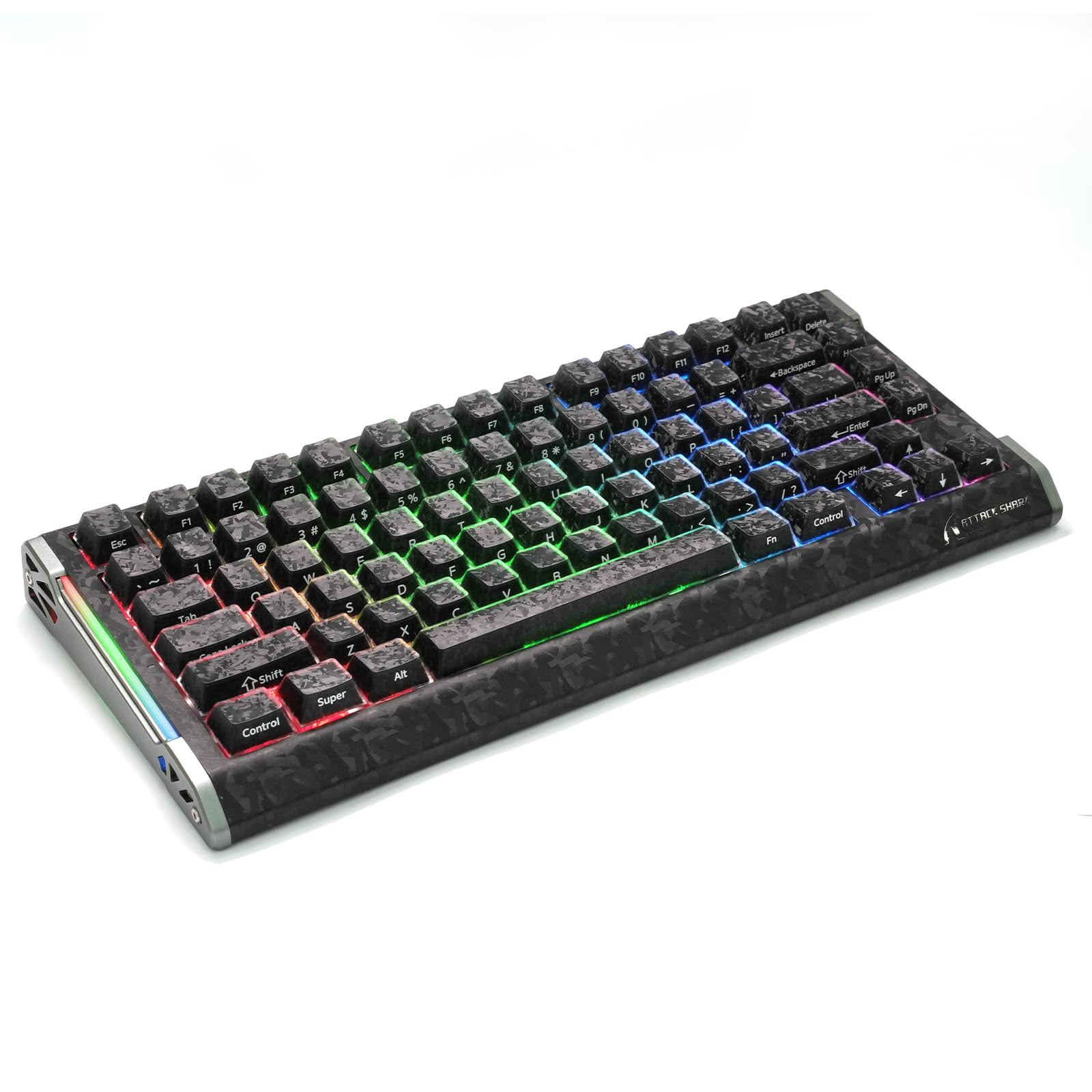 ATTACK SHARK SK04 119 tasti completo Keycaps Set, Forgiato Carbon Texture