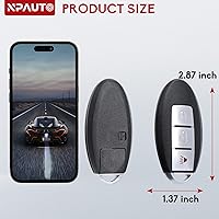 Vista 7 de NPAUTO Llavero de Repuesto Compatible con Nissan Rogue Pathfinder Versa 2007 2008 2009 2010 2011 2012, Control Remoto de Entrada sin Llave, Llaves