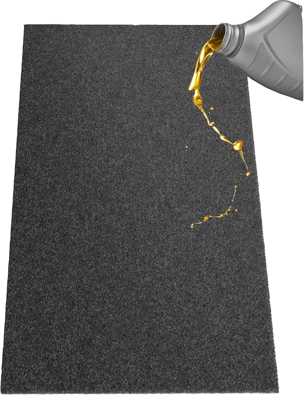 AAIN Oil Spill Mat (17' x 7'4"), Garage Floor Mat, Absorbent Oil Pad, Premium Maintenance Mat, Waterproof, Protect Garage Surface from Spill & Stain, Reusable, Washable, Durable, Black