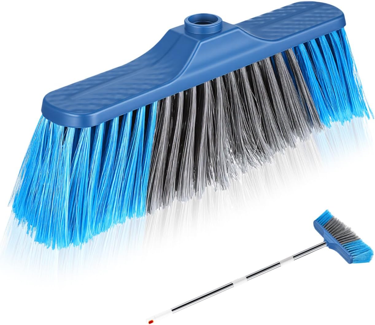 GARVALON Replacement Broom Head Hard Bristle Broom Refill for Sweeper Carpet Brush for Cleaning Home Kitchen Use
