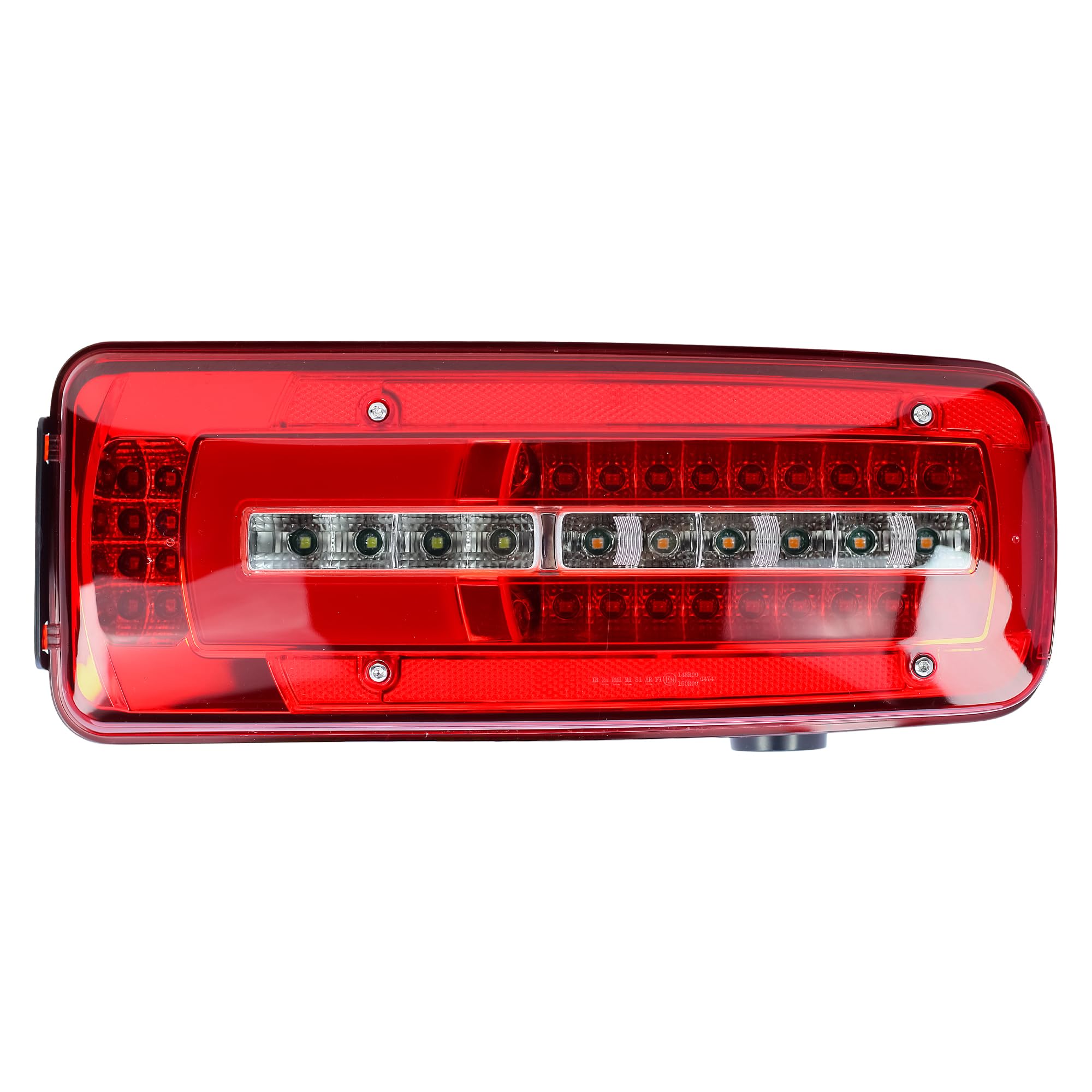 LONGLING Luz trasera trasera derecha 24 V LED luz trasera con detector de marcha atrás enchufe en la parte trasera para camiones DAF XD CF XF XG XG+