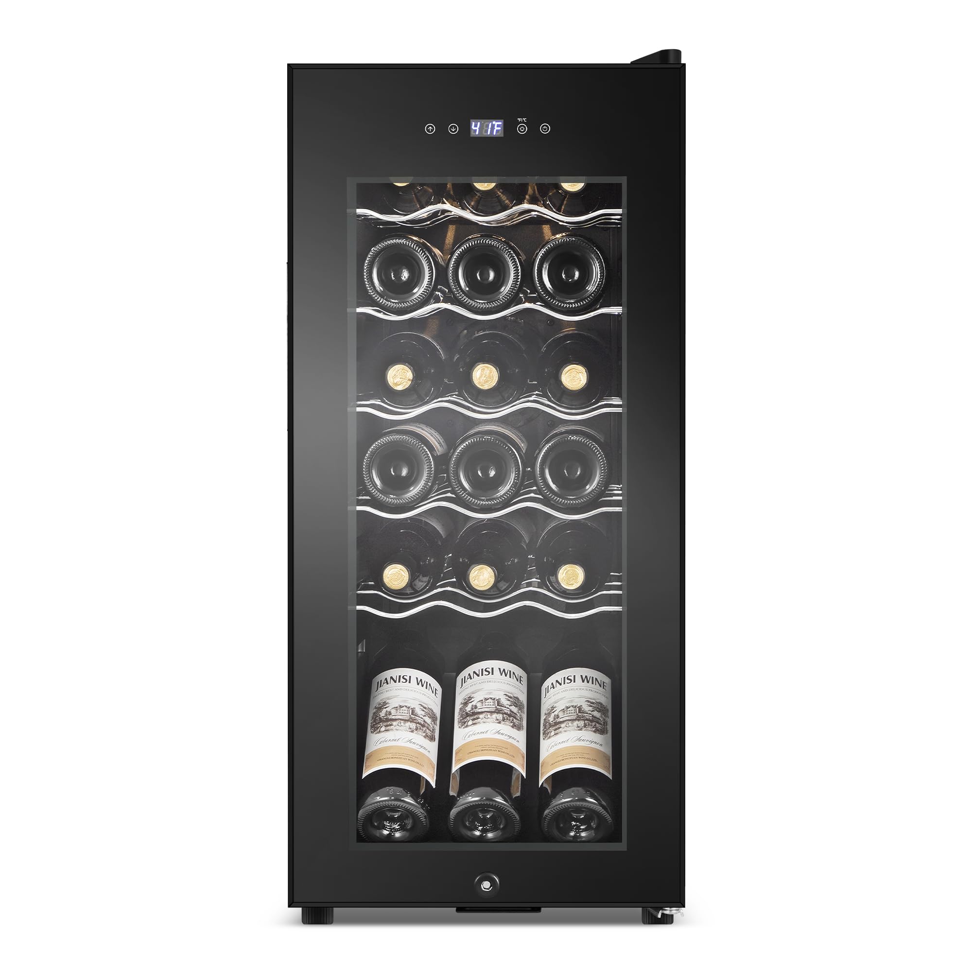 Velieta VTTAHJ18 -1 Wine Cooler Black