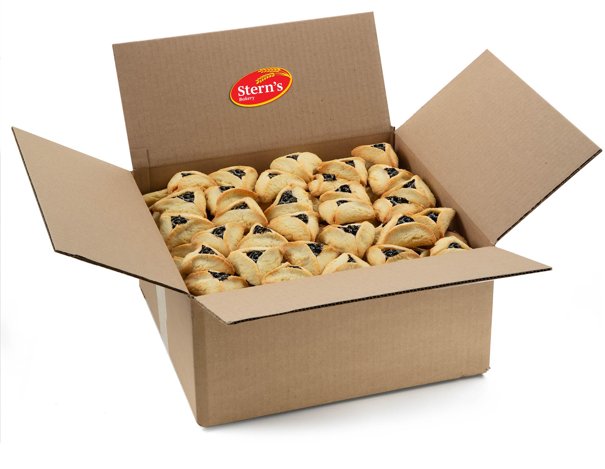 Hamentaschen Cookies | Purim Cookies | PRUNE Flavored Hamentashen Cookies | Approx. 125 Hamantashen Shortbread Cookies, Kosher & Nut Free | Stern’s