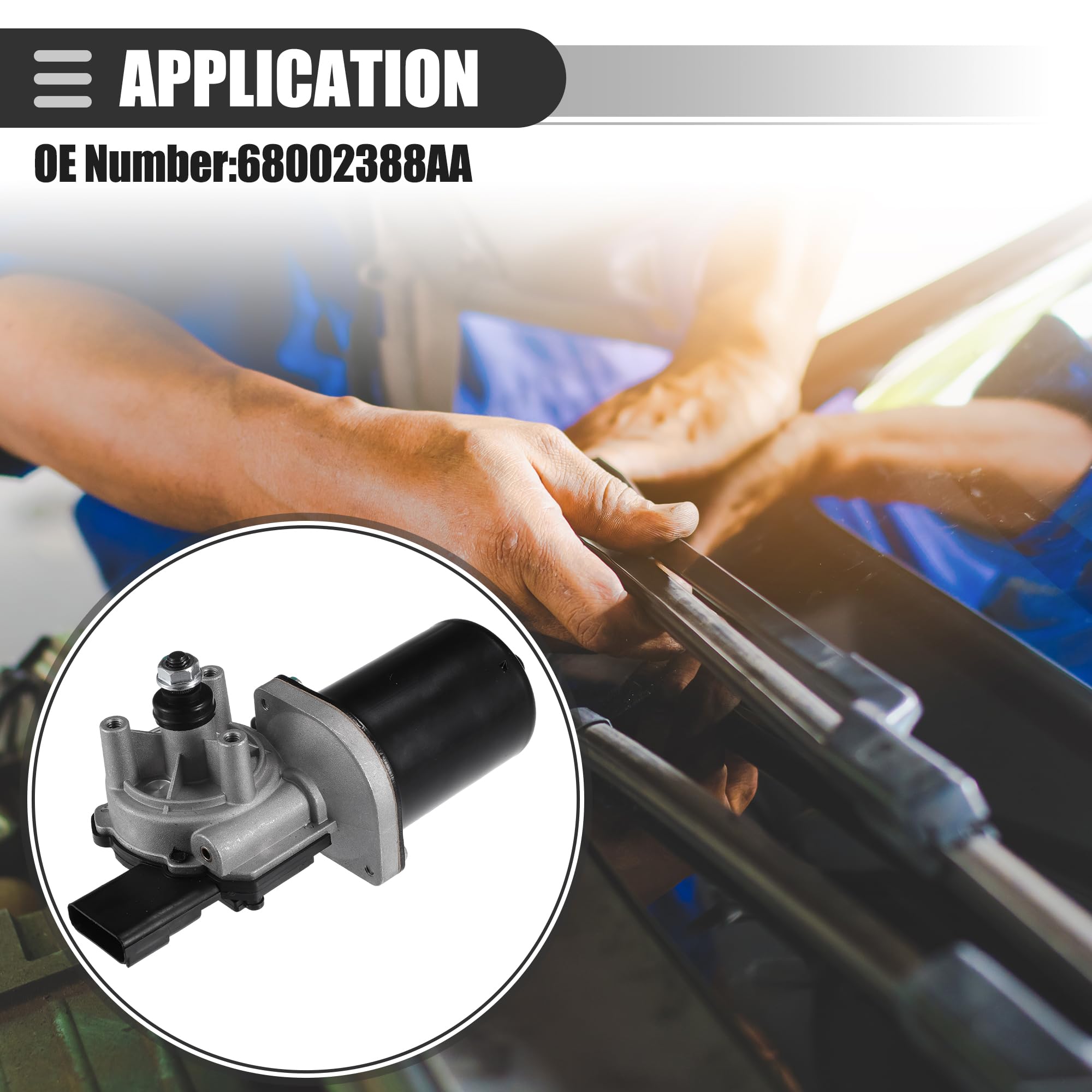 Motoforti Motore Tergicristallo Anteriore Per Jeep Wrangler 07-17 1pc